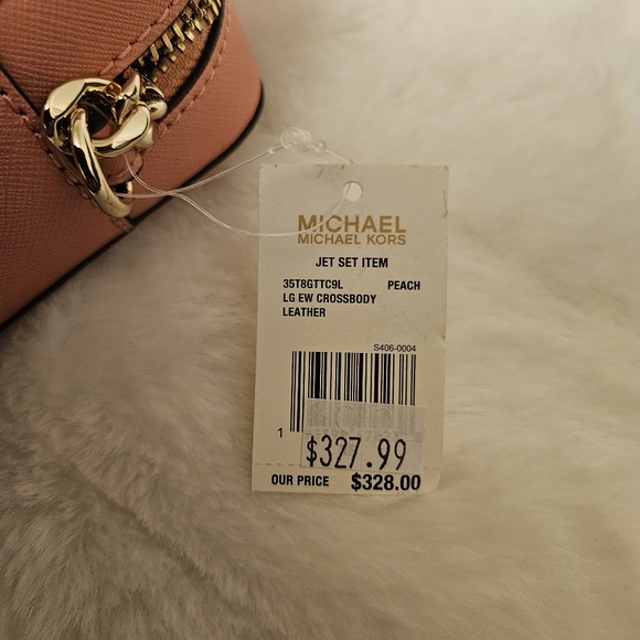 MICHAEL KORS JET SET ITEM LG EW CROSSBODY PEACH 🍑 - Picture 3 of 9